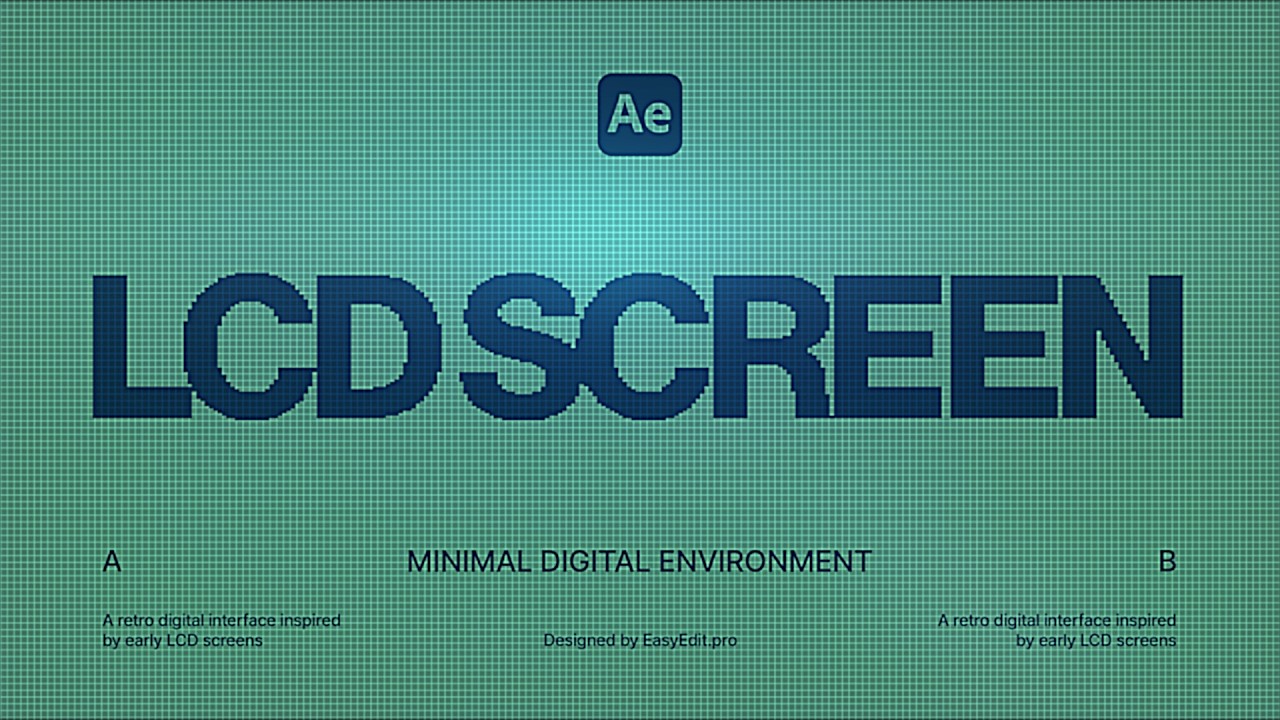 LCD Screen Effect - Easy After Effects Tutorial!