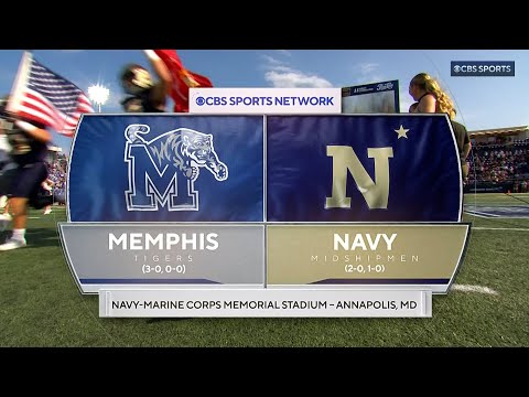 Highlights: Navy Football vs. Memphis (9/21/24)