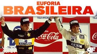A HISTÓRICA DOBRADINHA DE PIQUET E SENNA EM CASA - Volta a Volta #228 (Brasil 1986)