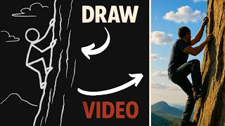 INSANE WORKFLOW: Turn Your Drawing Into 1 Minute Videos - GPT4o Image + Kling AI