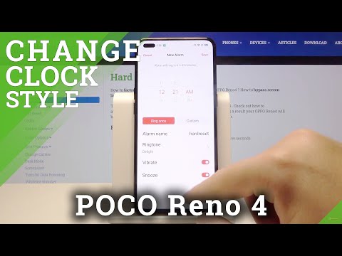 How to Enter Clock Customization in OPPO Reno 4 - Alarm Clock Settings