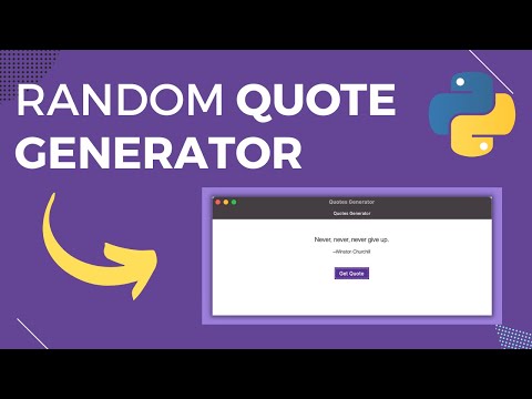 Build A Random Quote Generator Python Tkinter Tutorial
