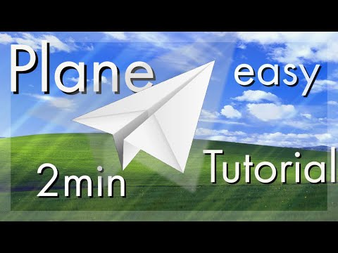How to make a paper airplane in 2 minutes easy