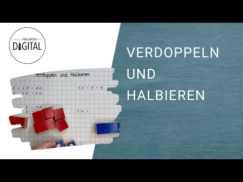Verdoppeln und Halbieren. Klasse 2. (inkl. Arbeitsblatt)