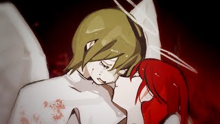 J:月が陰る夜に夢が醒める 白む景色に咲く赤い花m:何一つ変えられないままそうして生きていたことさえ消える - 月詠み『それを僕らは神様と呼ぶ』Music Video
