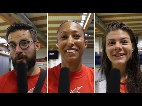 ROMUALD YERNAUX, KALIS LOYD ET MARIE-EVE PAGET après St Amand - Charleville en amical