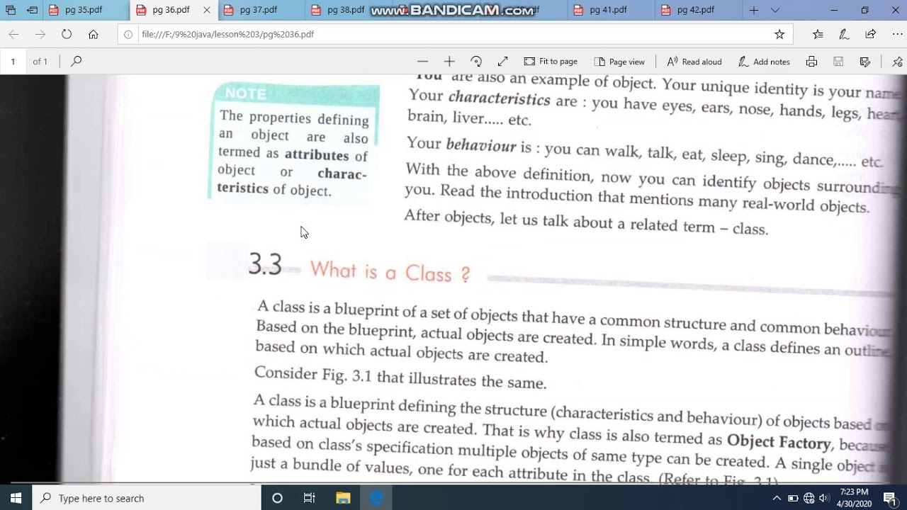 Java made easy 9,10 ICSE (objects and classes part 1)
