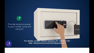 Godrej Safety Locker Troubleshooting,  Locked out due to low battery, external power bank connection