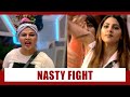 Bigg Boss 14 Update Nikki Rakhi FIGHT Over Make Up Stuff Nikki Says Muh Pe Aisa Chata Maarungi