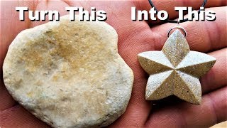 I make a star pendant from a Rock!  and I show you my pet gargoyle (giveaway closed)