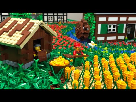 Bau einer Lego Stadt Teil 29. - Die Holzhütte