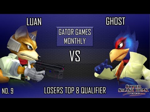 Gator Games #9 - Luan (Fox) VS Ghost (Falco) - SSBM - Losers Top 8 Qualifier