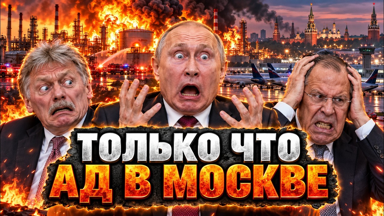 КРИТИЧЕСКИЙ УДАР! МОСКВА В ДЫМУ, АЭРОПОРТЫ ЛЕГЛИ!  НПЗ УНИЧНОЖЕН прямо у носа 