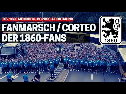 TSV 1860 Corteo / Fanmarsch vor DFB-Pokal gegen Borussia Dortmund!