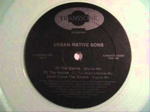 URBAN NATIVE SONS - HERE COME THE DRUMS (REMIX) ( rare 1993 MI rap )