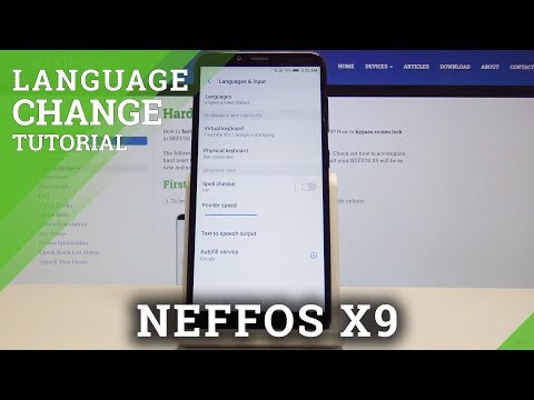 How to Open Language Settings in NEFFOS  X9 - Set Up Desired Language