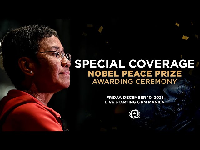 LIVE UPDATES: Awarding of Nobel Peace Prize to Maria Ressa