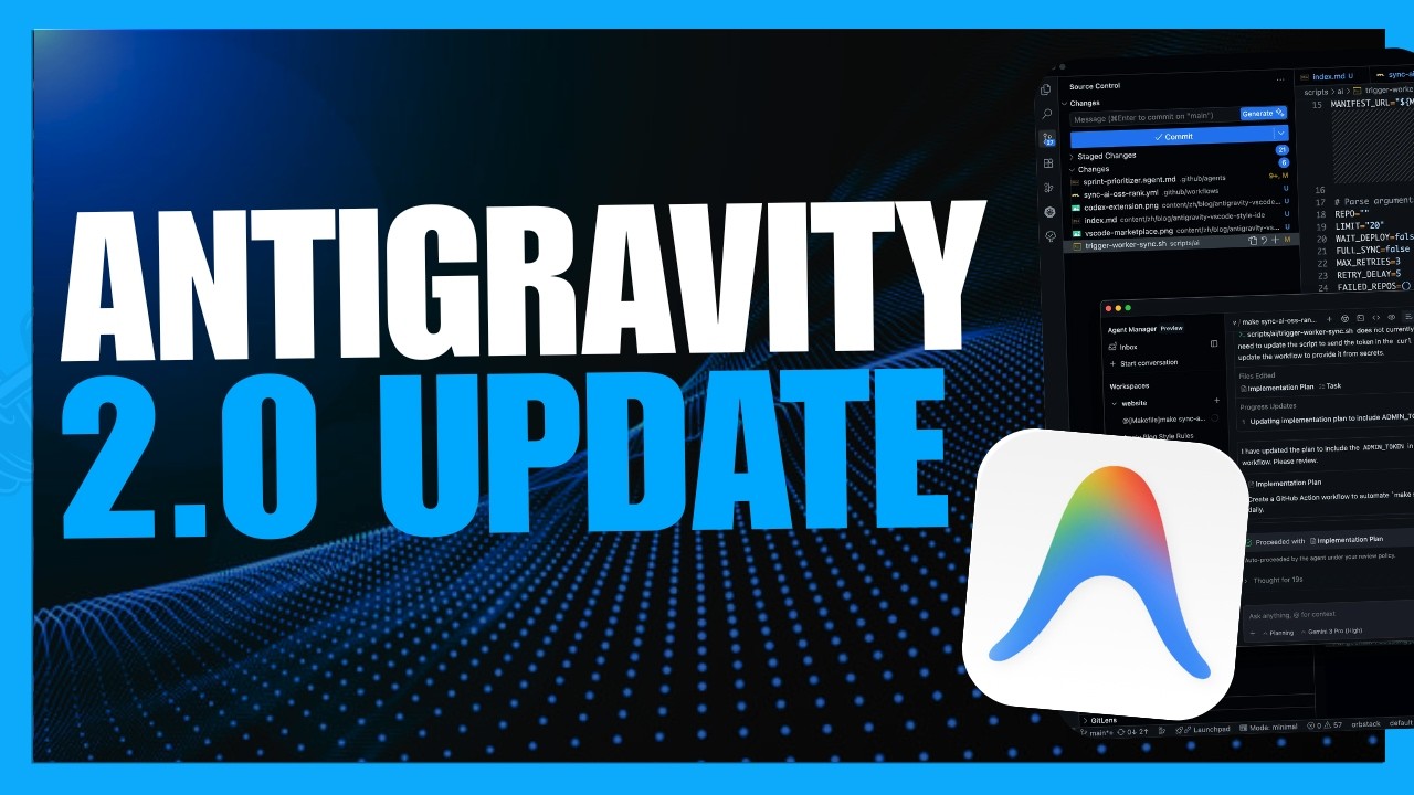 Antigravity 2.0 UPDATE: NEW Agentic AI Coding Agent + Gemini Desktop App!