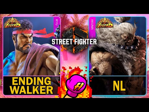 SF6 Ending Walker (RYU) VS NL (AKUMA)🥊Street Fighter 6🥊スト6🥊4K 60ᶠᵖˢ