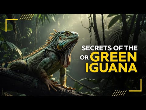 Leguán zelený (Iguana iguana) — Green Iguana, dokumentárny záznam zo strednej a južnej Ameriky