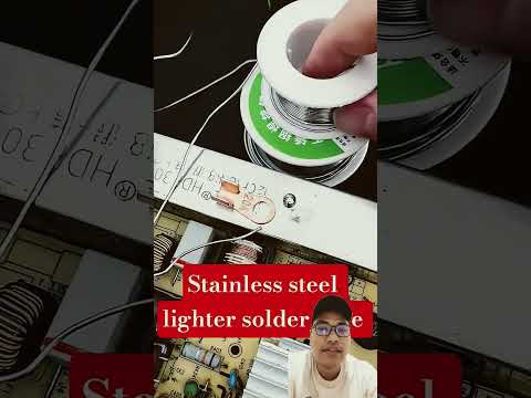 special solder tin for stainless steel #diy #electronics #repair #automobile #arduino #tin