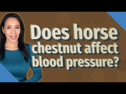 Does horse chestnut affect blood pressure?