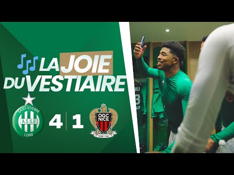 ASSE 4-1 Nice : la scène de joie du vestiaire