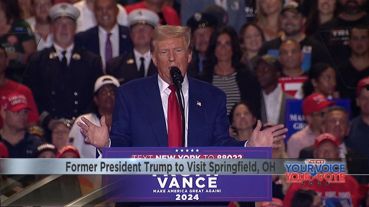 Former President Trump to visit Springfield, Ohio