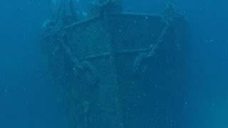 preview picture of video 'Scuba diving on a shipwreck Lina 2014'