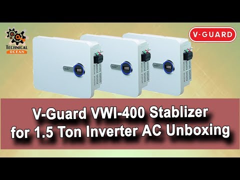 V-guard ac stabilizer -vwi 400 (130-280) for 1.5 ton inverte...