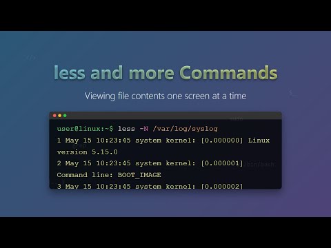 less vs more Commands in Linux: File Paging Explained for Beginners!