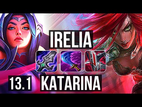 IRELIA vs KATA (MID) | Rank 5 Irelia, 7/1/2, 600+ games, 1.1M mastery | KR Grandmaster | 13.1