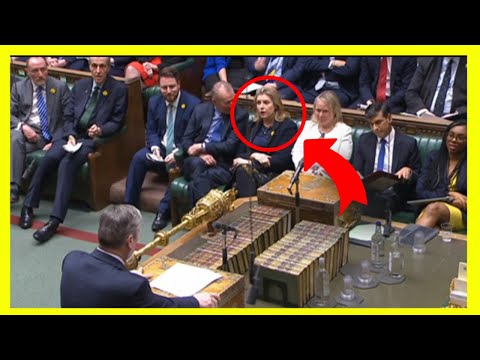 Penny Mordaunt is NOT amused by Keir Starmer's sword jibe!