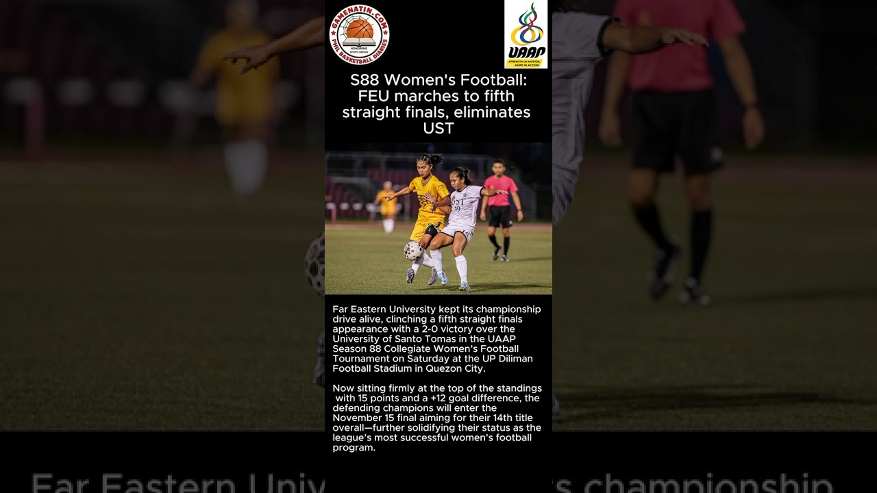 UAAP Women's Football: FEU advances to Finals