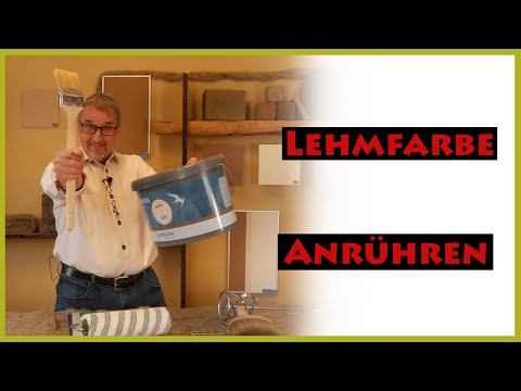 3 Schritte LEHMFARBE anzurühren und zu streichen | #naturbaustoffe