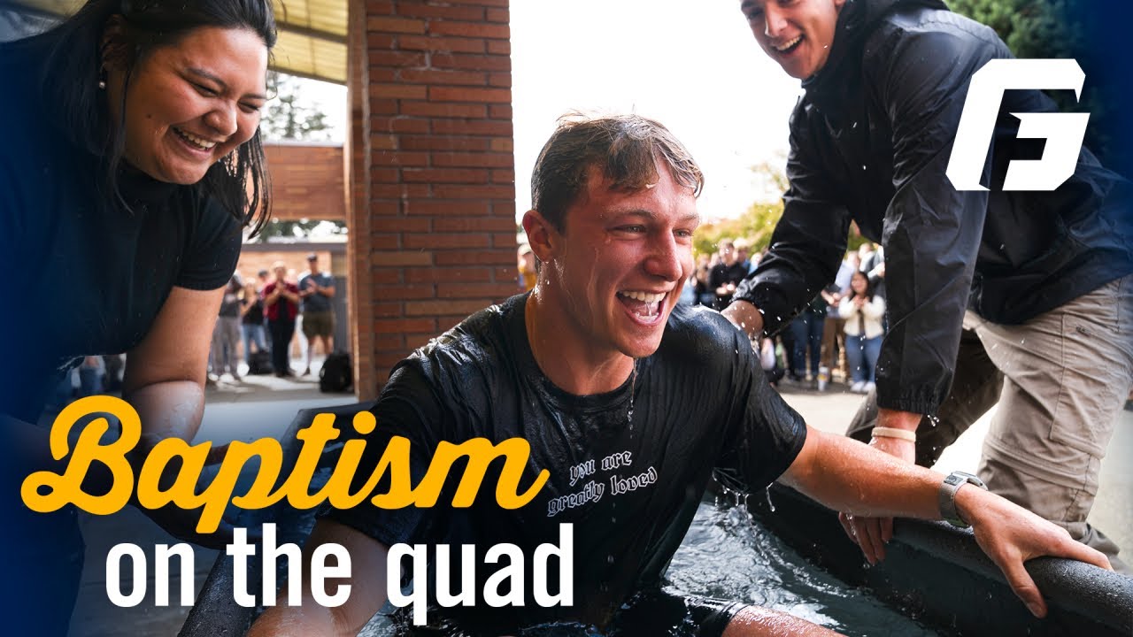 Watch video: Baptism on the Quad