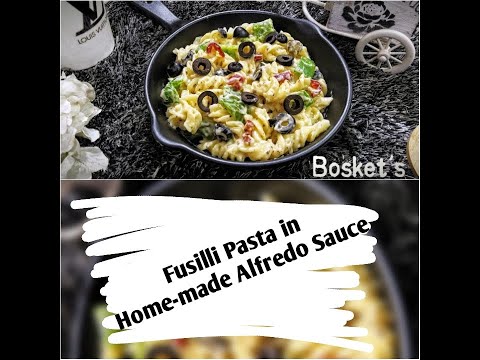Watch Pasta Fusilli Alfredo video