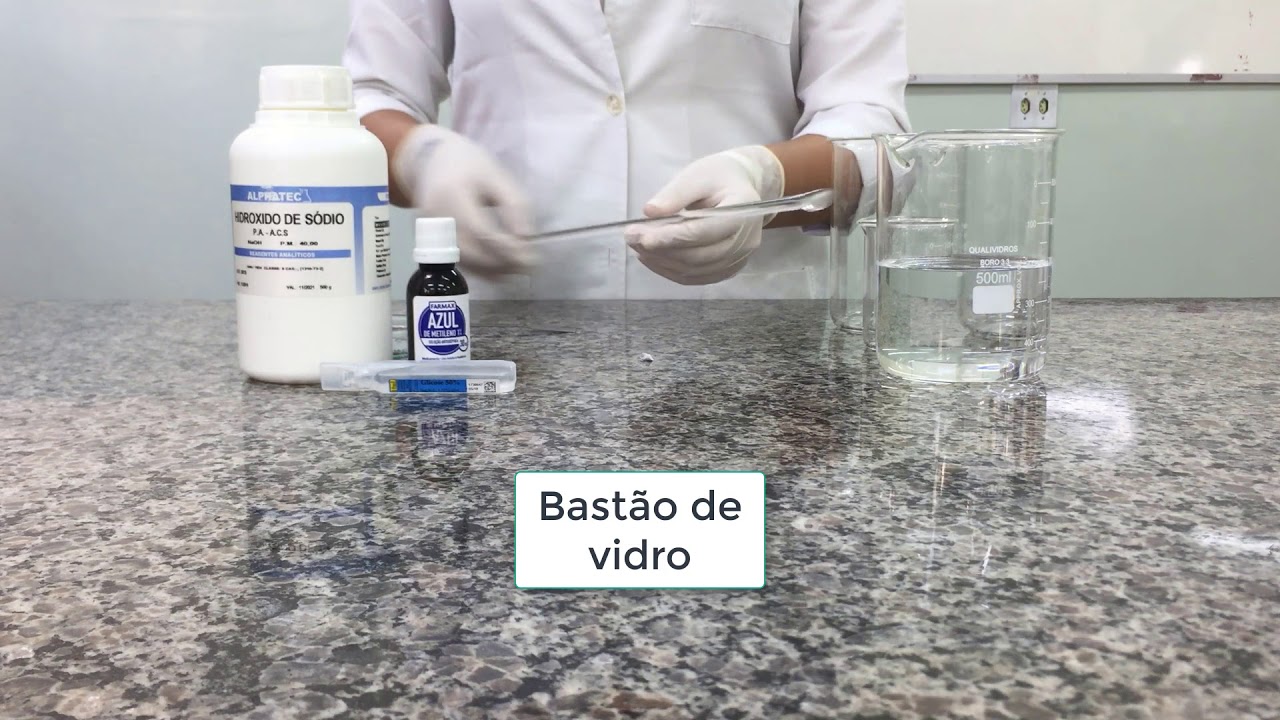 Experimento Químico - Azul de metileno (Equilíbrio Químico)