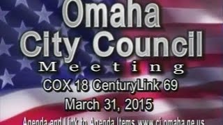 preview picture of video 'Omaha Nebraska City Council Meeting, March 31, 2015'