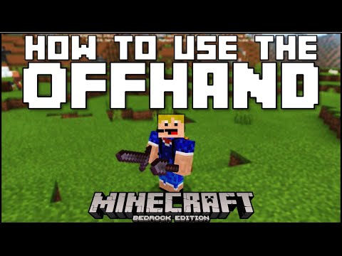 Minecraft Bedrock - How To Use The Offhand Slot (Mobile/Xbox/PS4/Windows 10/Switch)