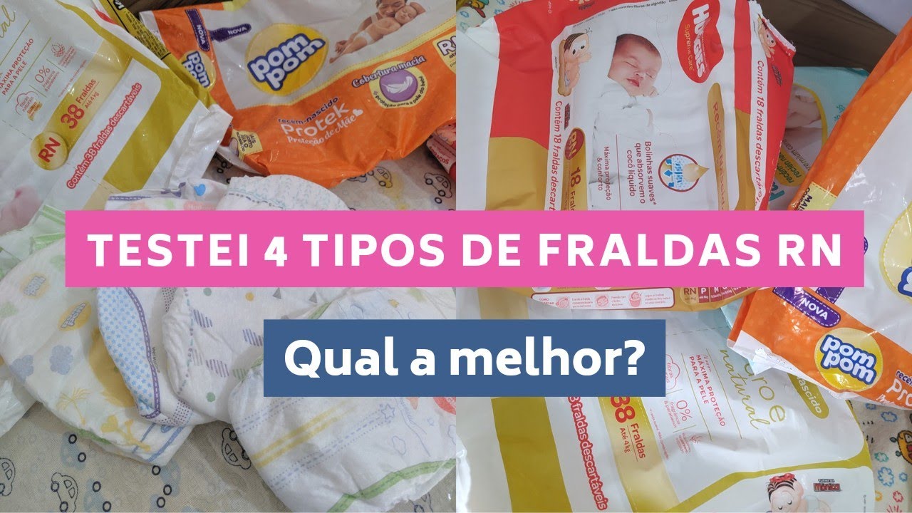 COMPARANDO FRALDAS PARA RECÉM-NASCIDO, QUAL A MELHOR