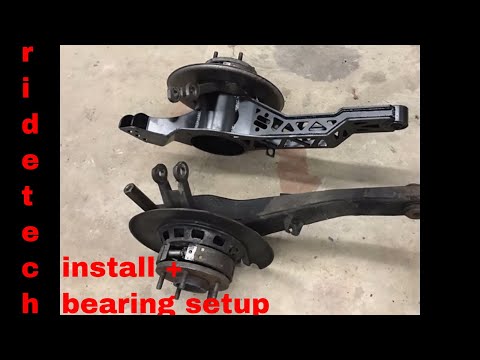 corvette ridetech rear trailing arms, coil overs & new bearings, time-lapse and more
