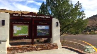 Davis Mountains State Park Campground Video