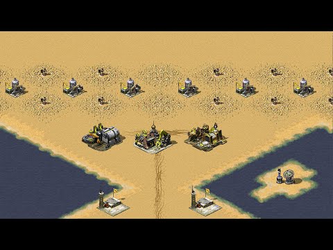 Red Alert 2 | Yuri's Revenge | 7 vs 1 | Desert Showdown Map Extra Hard AI