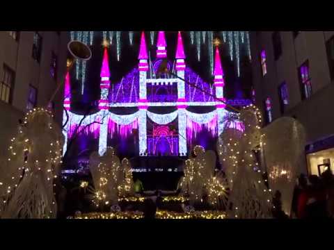 2016 Saks Fifth Avenue Holiday Light Show and fireworks