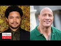Trevor Noah Drops First Episode of New Podcast With Guest Dwayne Johnson | THR News