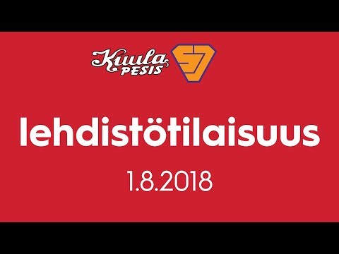 Lehdistötilaisuus: Kuula - Jymy Jaguars 1.8.2018