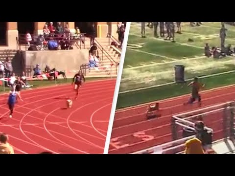 Rogue Dog Breaks Onto Track And Wins High School Relay Race