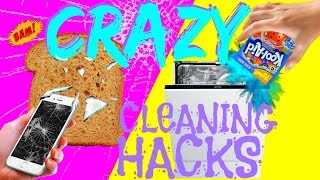 10 CRAZY Cleaning Hacks You Didn't Know !! CLEAN WAY FASTER!