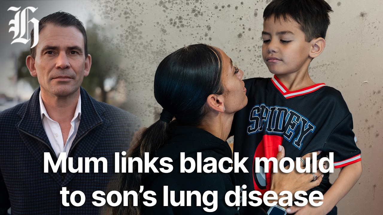 Mum links black mould in damp rental to son’s life-threatening lung disease